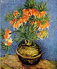 Vincent van Gogh Still Life with imperial crowns in a bronze vase painting